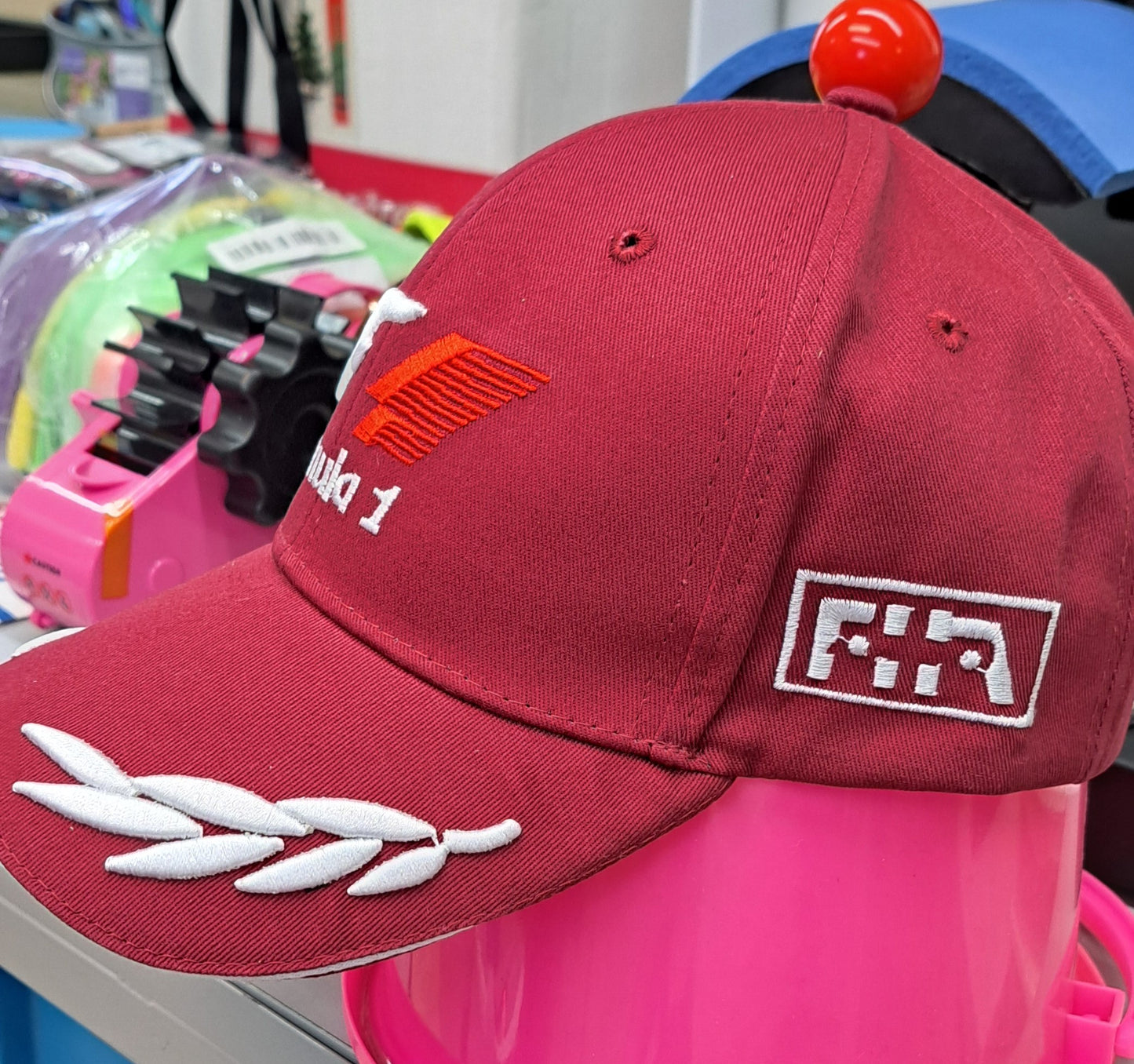 Maroon F1 Solid Structured Hat