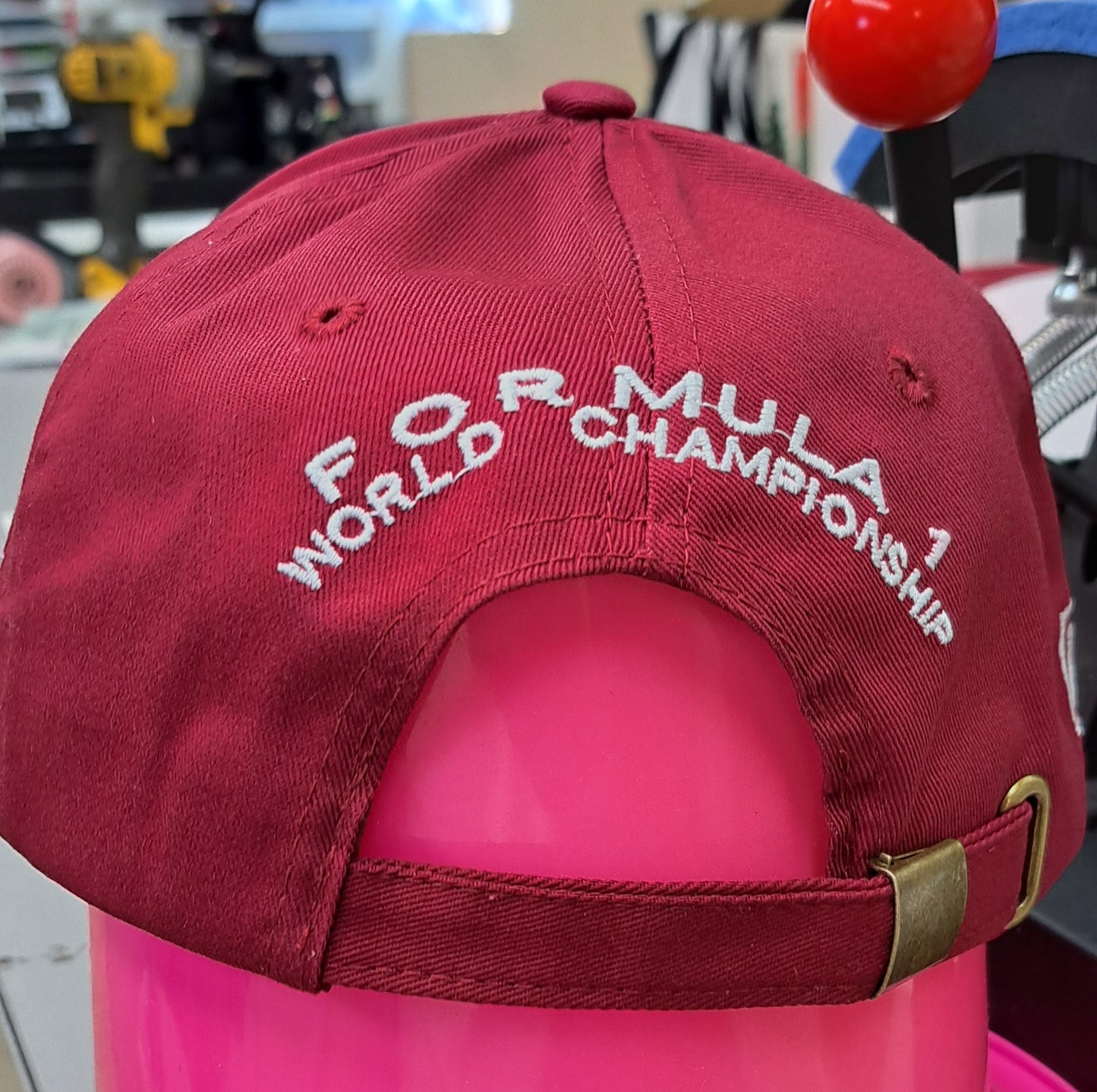 Maroon F1 Solid Structured Hat