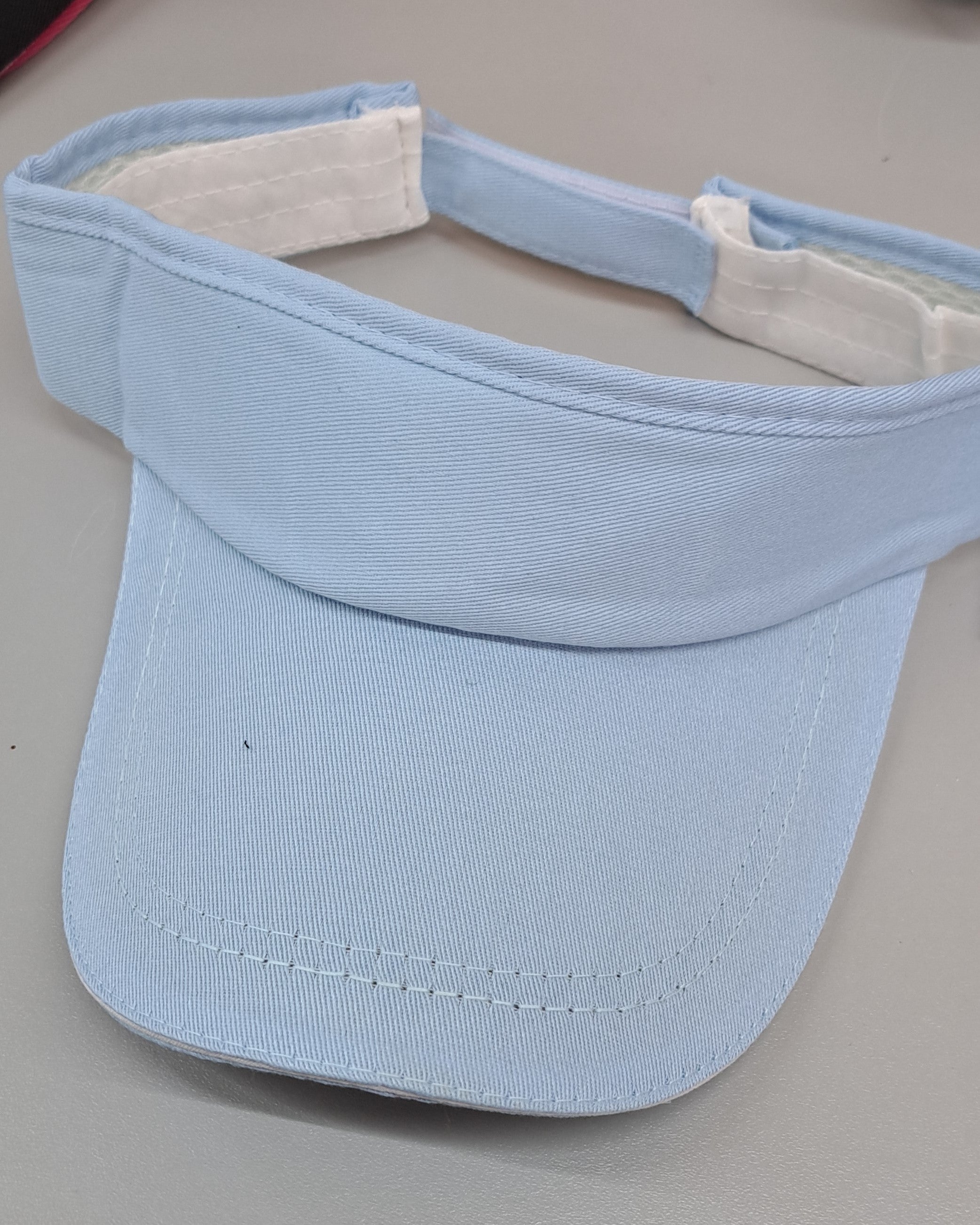 Baby Blue Sun Visor Velcro Adjust – Chic Be Crazy Designs