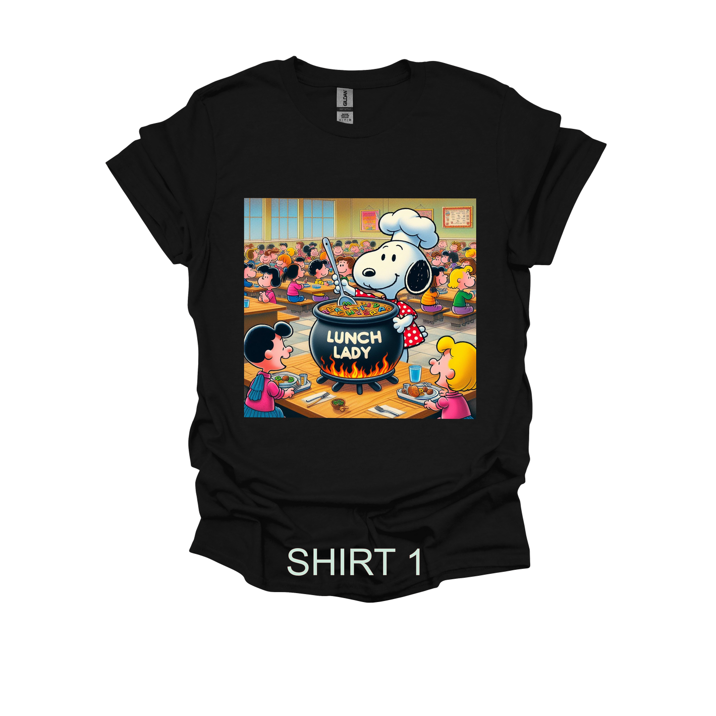 SNOOPY LUNCH LADY SHIRT #1