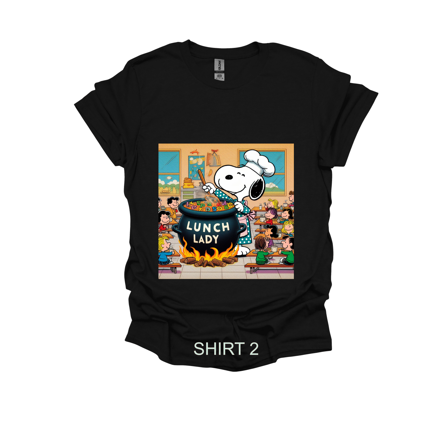 SNOOPY LUNCH LADY SHIRT 2