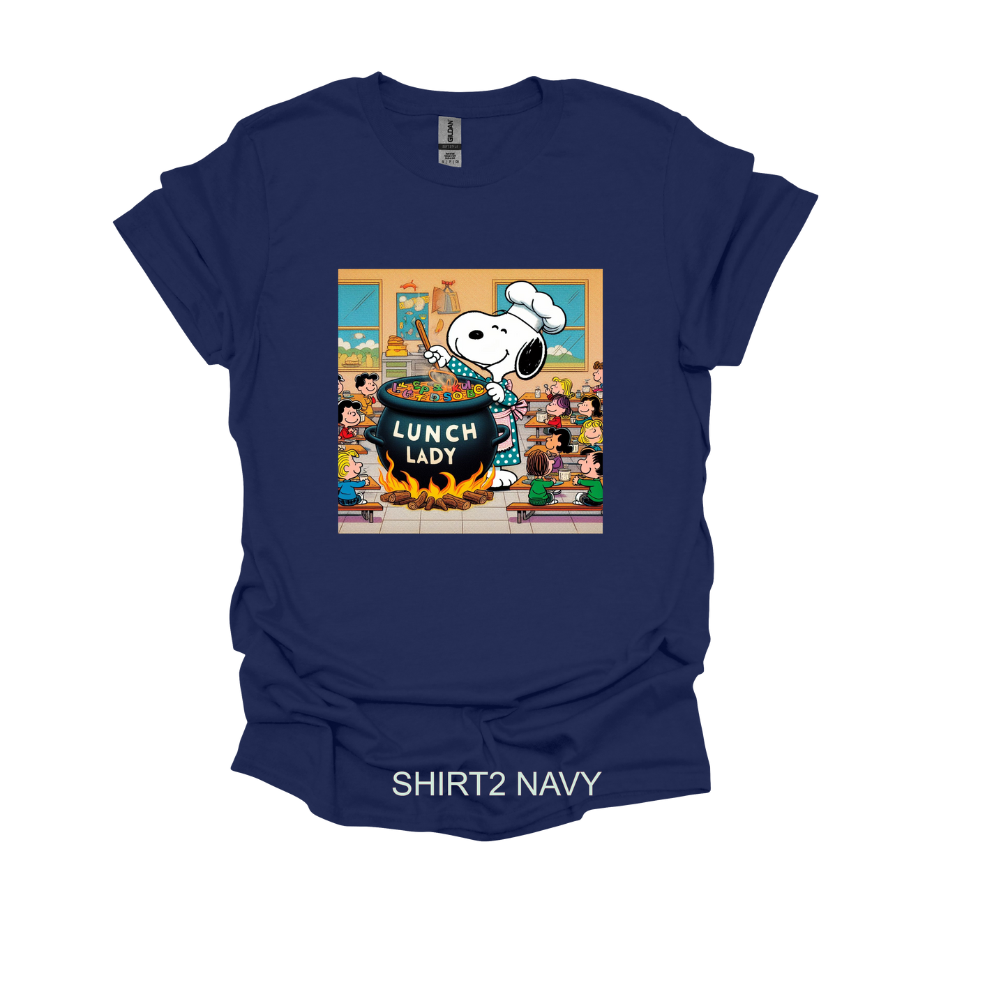 SNOOPY LUNCH LADY SHIRT 2