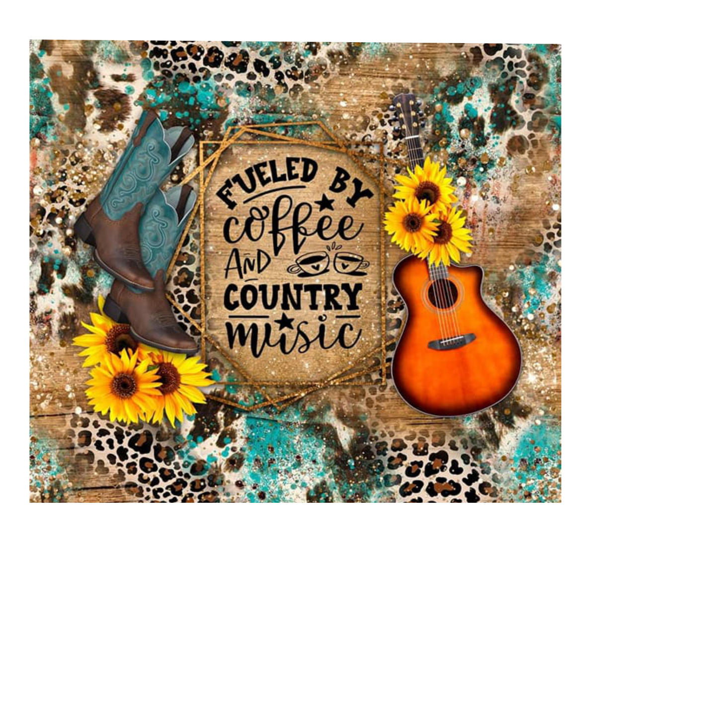 FULED BY COFFEE AND COUNTRY MUSIC TUMBLER