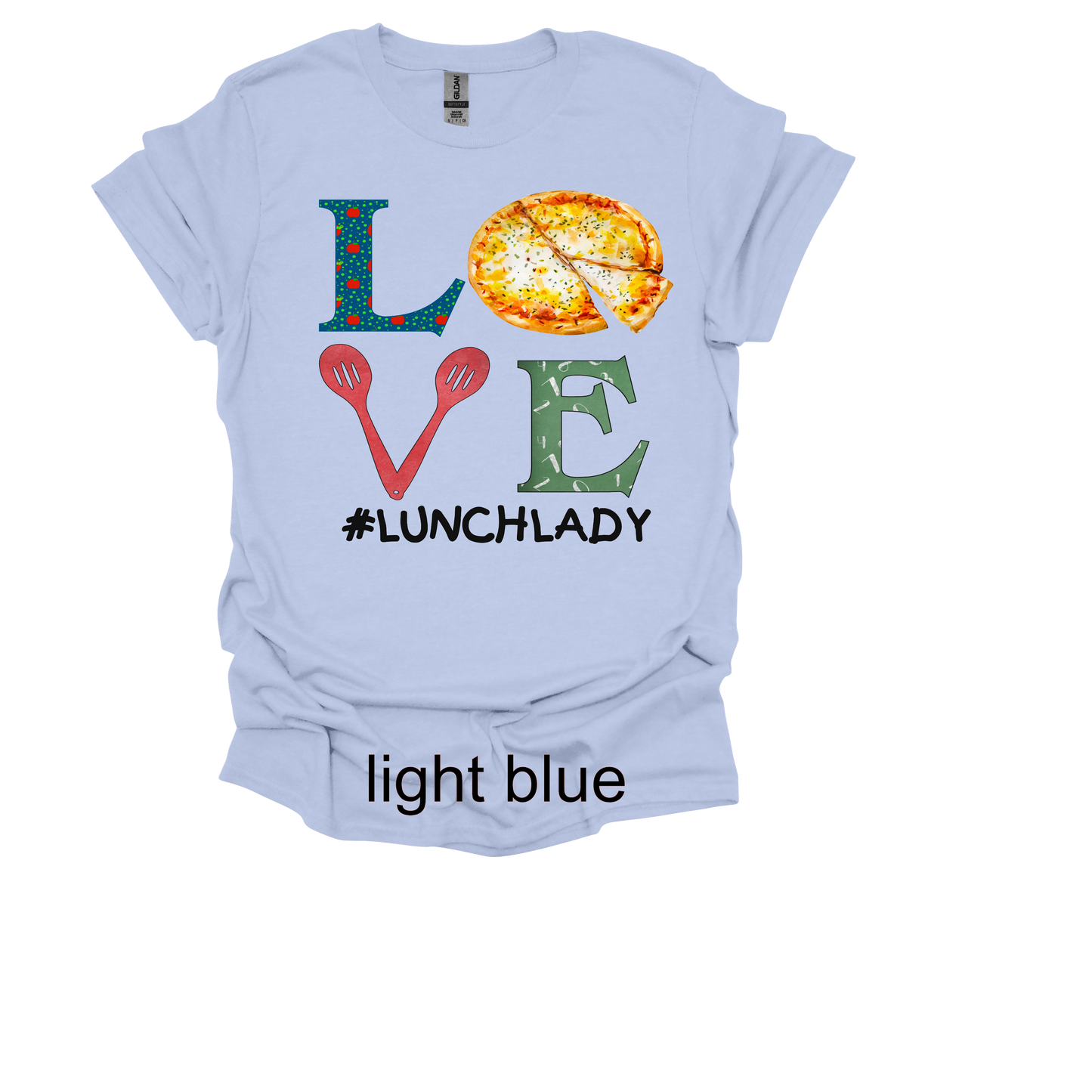 love pizza lunch lady shirt