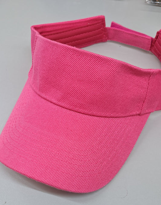 Pink Sun Visor Velcro Adjust