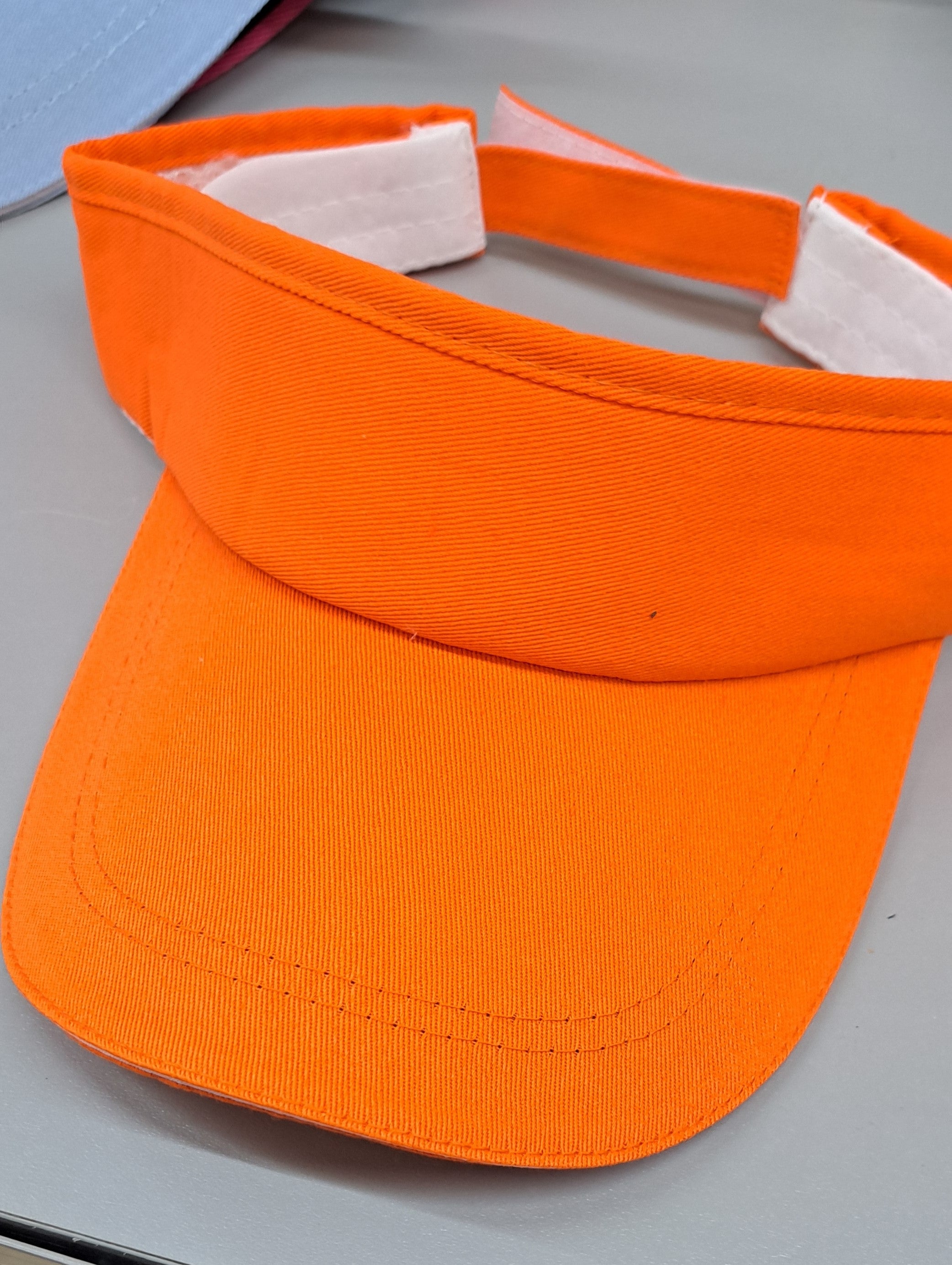 Orange Sun Visor Velcro Adjust – Chic Be Crazy Designs