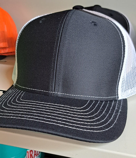 BK Caps Black/white mesh snapback hat