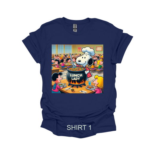 SNOOPY LUNCH LADY SHIRT #1