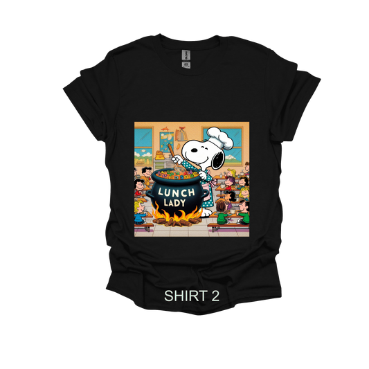 SNOOPY LUNCH LADY SHIRT 2