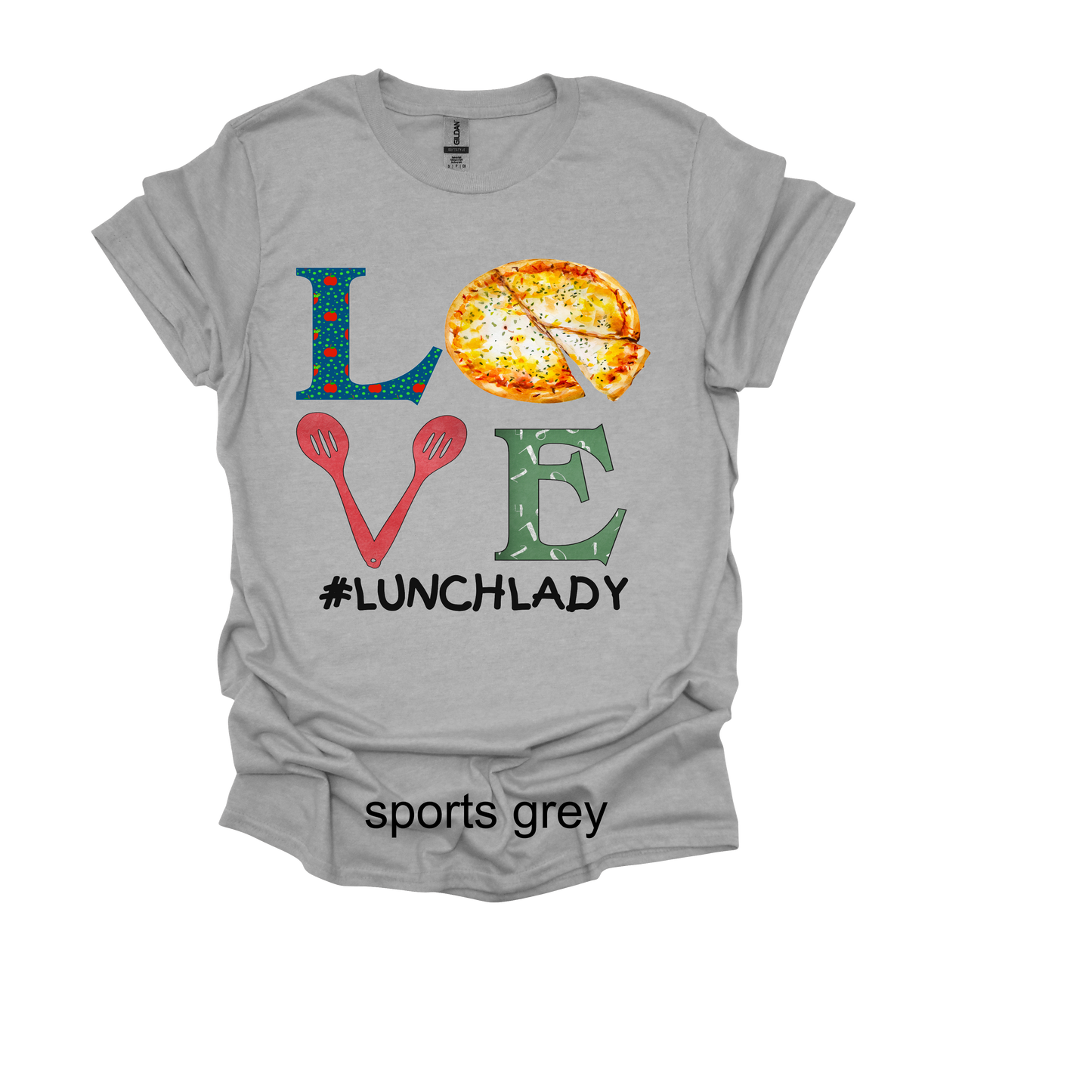 love pizza lunch lady shirt